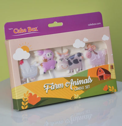 Farm Animals Candle Set