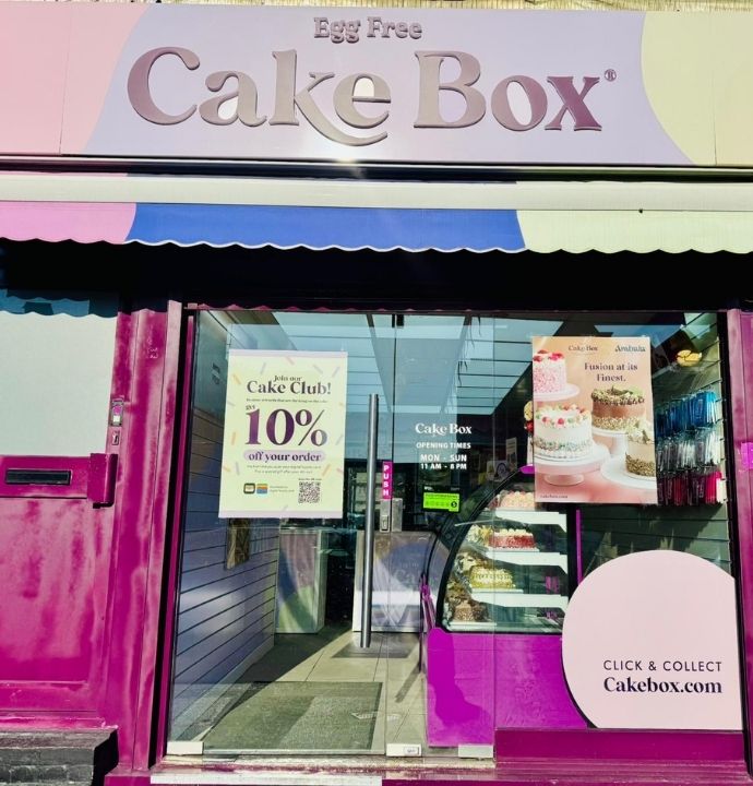 Cake Box Reading East storefront