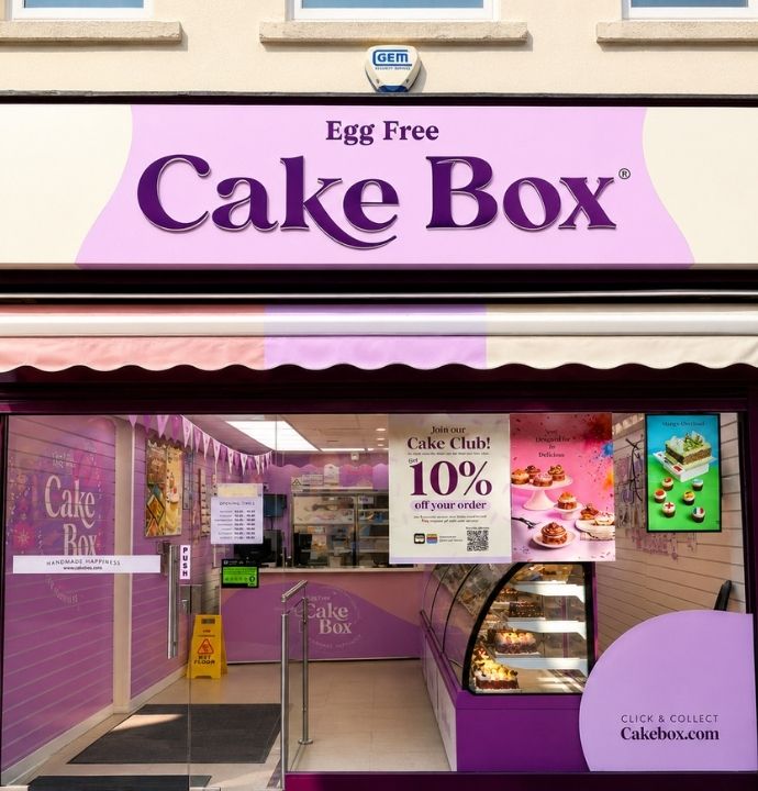 Cake Box Newport storefront