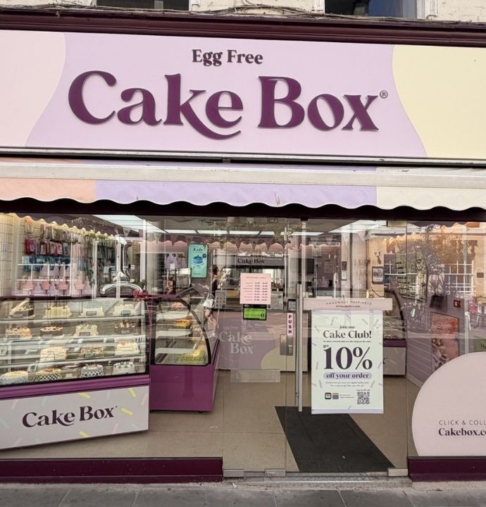 Cake Box Worcester storefront