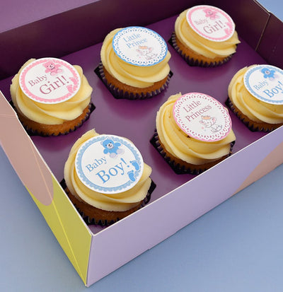 Vanilla Baby Shower Cupcakes