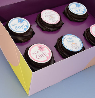 Chocolate Baby Shower Cupcakes
