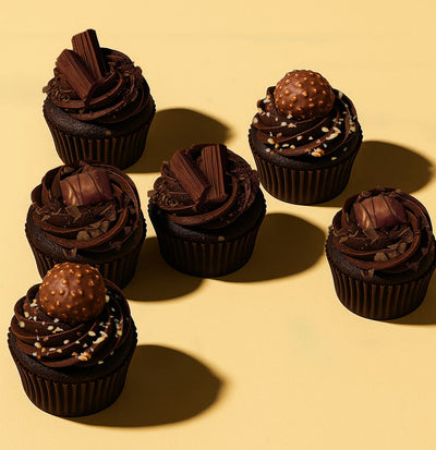 Box Of 6 Hazelnut Cupcakes