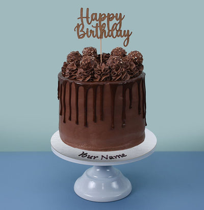 Hazlenut Chocolate Drip Tall Cake