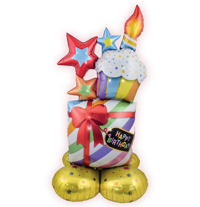 42" Happy Birthday Star Balloon