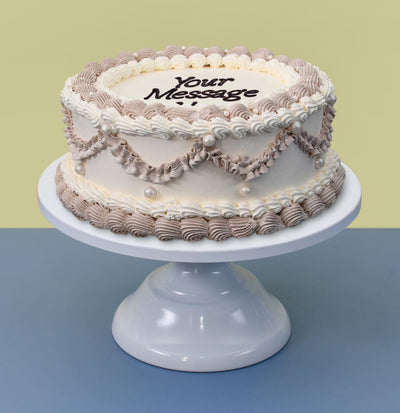 Champagne Pearl Vintage Cake