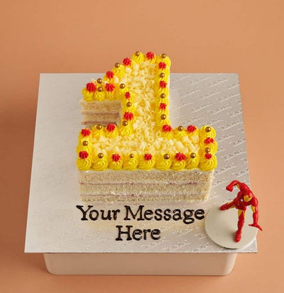 Iron Man Number Cake
