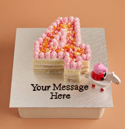 Peppa Pig Number Cake