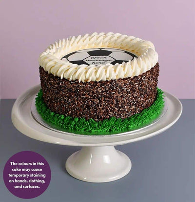 Choc Sprinkle Football Cake