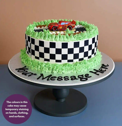 Lightening Mcqueen Themed Cake