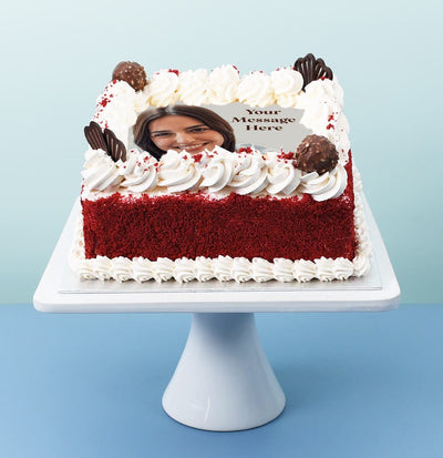 Red velvet photo cake