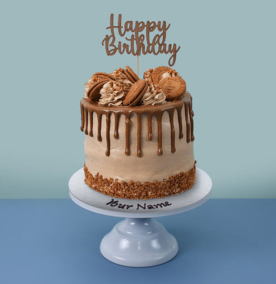 Caramel Crunch Speculoos Drip Tall Cake