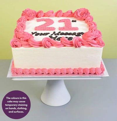 Rose Customised Number Cake