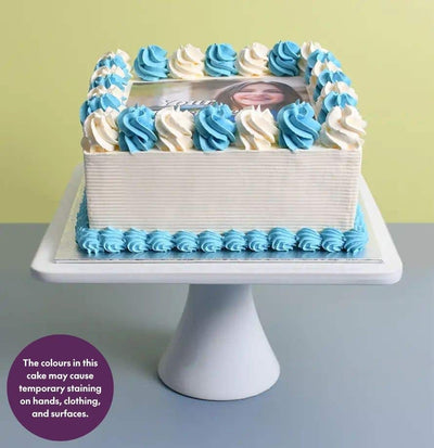 Square Colour Theme Photo Cake
