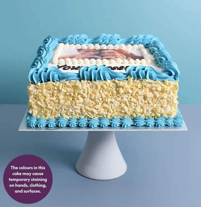 Milk Choc Colour Theme Photo Cake