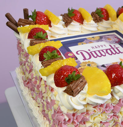 Tropical Berry Diwali Heaven Cake