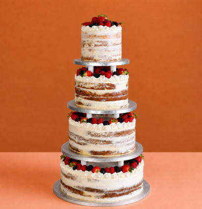 Berry Naked Wedding Cake