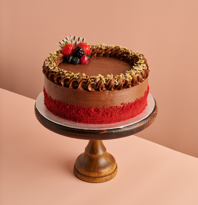 Red Velvet Dubai Chocolate Cake