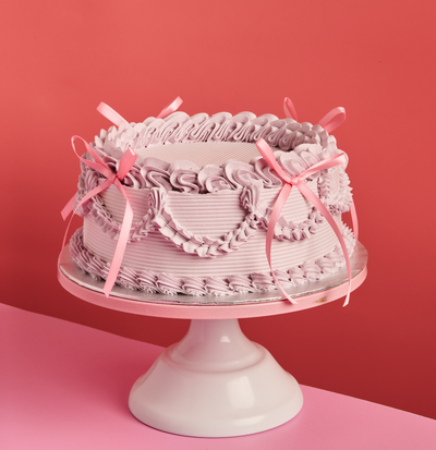 Lilac Vintage Bow Cake