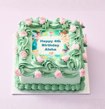 Fairy Themed Photo Cake